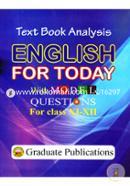 Text Book Analysis: English For Today With Model Questions (For Class XI-XII)