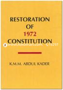 Restoration of 1972 Constitution