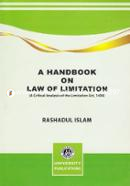 A Handbook on Law of Limitation