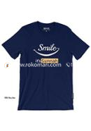 Smile It's Sunnah T-Shirt - L Size (Navy Blue Color)