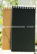 Studio Series Spiral-Bound Kraft and Black Notebook