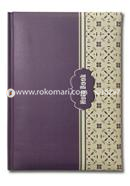 Hearts Daily Notebook - (Light Violet and Cream Color)