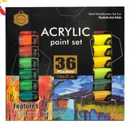 Keep Smiling 36 Acrylic Color box 30ml Tubes Paint Set for Professional Artist