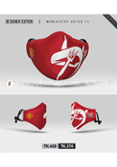 Fabrilife Premium 7 Layer Manchester United FC Designer Cotton Face Mask 