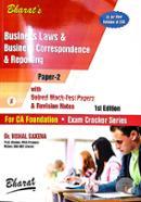 Business Laws and Business Correspondence and Reporting - (For CA Foundation) - (Paper 2) - 1st Edition