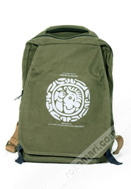 Exclusive Olive Green Color Maya Painting Laptop Backpack Bag (Code-019) icon