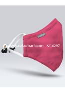 Fabrilife Premium 7 Layer cotton face Mask - Pink Color icon