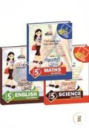 Olympiad Champs Science, Mathematics, English Class 5 with 15 Mock Online Olympiad Tests 