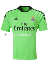 Real Madrid Home Club Jersey : Very Exclusive Half Sleeve Only Jersey (Light Green Color) 