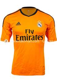 Real Madrid Home Club Jersey : Very Exclusive Half Sleeve Only Jersey (Orange Color) 