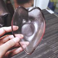 Jadroo Heart Shape Glass Serving Bowl
