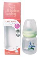 lpha Baby Feeding Bottle with Silicone Nipple 60ml - Light Green - AB-BTL-001