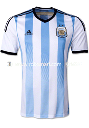 Argentina Home Jersey : Very Exclusive Half Sleeve Only Jersey