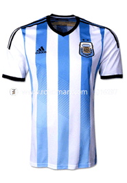Argentina Home Jersey : Special Half Sleeve Only Jersey