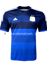 Argentina Away Jersey : Very Exclusive Half Sleeve Only Jersey