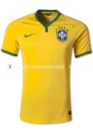 Brazil Home Jersey : Very Exclusive Half Sleeve Only Jersey