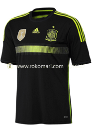 Spain Away Jersey : Very Exclusive Half Sleeve Only Jersey 