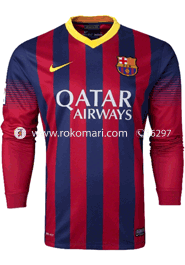 Barcelona Home Club Jersey : Special Full Sleeve Only Jersey