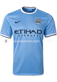 Man City Home Club Jersey : Very Exclusive Half Sleeve Only Jersey 