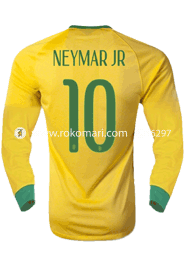 Brazil NEYMAR JR 10 Home Jersey : Special Full Sleeve Only Jersey
