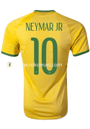 Brazil NEYMAR JR 10 Home Jersey : Special Half Sleeve Only Jersey