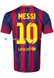 Barcelona MESSI 10 Home Club Jersey : Very Exclusive Half Sleeve Only Jersey