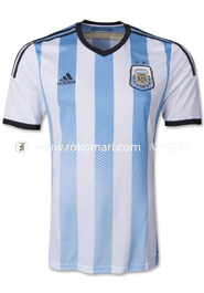 Argentina Home Jersey : Local Made Half Sleeve Only Jersey