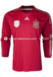 Spain Home Jersey : Local Made Full Sleeve Set