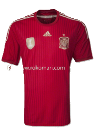 Spain Home Jersey : Local Made Half Sleeve Set