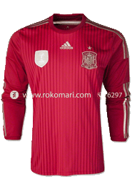 Spain Home Jersey : Local Made Full Sleeve Only Jersey