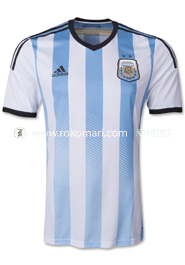 Argentina Home Jersey : Original Replica Half Sleeve Only Jersey 