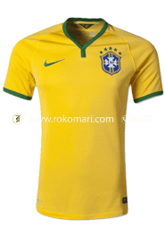 Brazil Home Jersey : Original Replica Half Sleeve Only Jersey