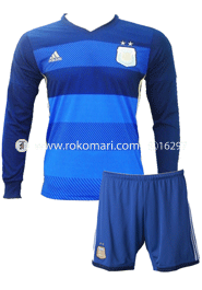 Argentina Away Jersey : Special Full Sleeve Jersey With Short Pant