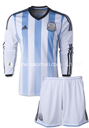 Argentina MESSI 10 Home Jersey : Special Full Sleeve Jersey With Short Pant