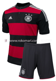 Germany Away Jersey : Very Exclusive Half Sleeve Jersey With Short Pant