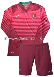 Portugal Home : Special Full Sleeve Jersey With Short Pant