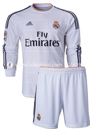 Real Madrid Home Club Jersey : Very Exclusive Full Sleeve Jersey With Short Pant