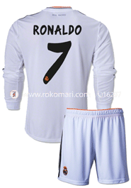 Real Madrid RONALDO 7 Home Club Jersey : Very Exclusive Full Sleeve Jersey With Short Pant