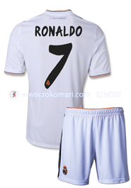 Real Madrid RONALDO 7 Home Club Jersey : Special Half Sleeve Jersey With Short Pant