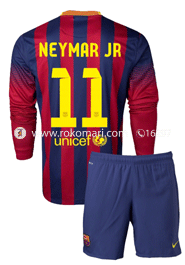 Barcelona NEYMAR JR 11 Home Club Jersey : Very Exclusive Full Sleeve Jersey With Short Pant