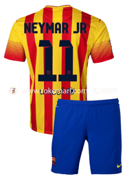 Barcelona NEYMAR JR 11 Away Club Jersey : Very Exclusive Half Sleeve Jersey With Short Pant