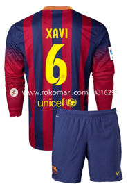 XAVI Home Club Jersey : Special Full Sleeve Jersey With Short Pant