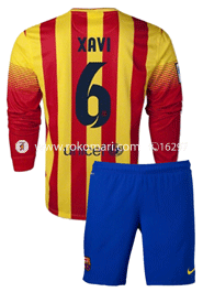 XAVI Away Club Jersey : Special Full Sleeve Jersey With Short Pant