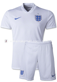 England Home Jersey : Special Half Sleeve Jersey with Short Pant (for Kids)