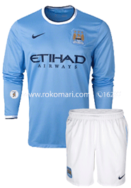 Man City Home Club Jersey : Special Full Sleeve Jersey With Short Pant