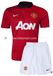 Manchester United Home Club Jersey : Very Exclusive Half Sleeve Jersey With Shor Pant
