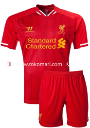 Liverpool Home Club Jersey : Very Exclusive Half Sleeve Jersey With Short Pant