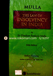 Mulla's The Law of insolvency in India 