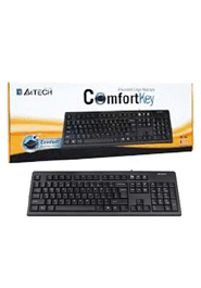 A4 Tech Wired Comfortkey Keyboard PS2, Black (KR-83 PS2)