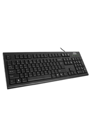 A4 Tech Wired Comfortkey Keyboard PS2, Black (KR-85 Ps2)